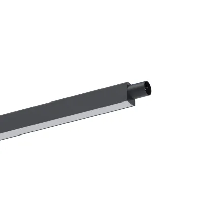 Corp de iluminat liniar XJOINT aparent, 36 W, 2700K, CRI 90, 48V DC, negru sablat
